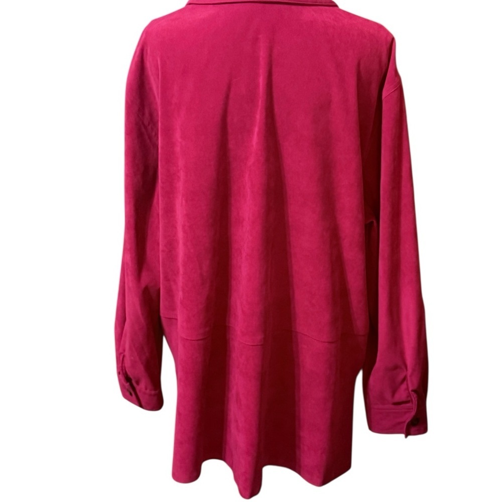 Fleetstreet Magenta Button-Down Shacket - image 3